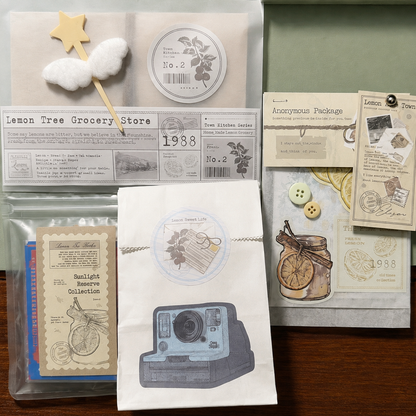 Neutral vintage packaging assortment