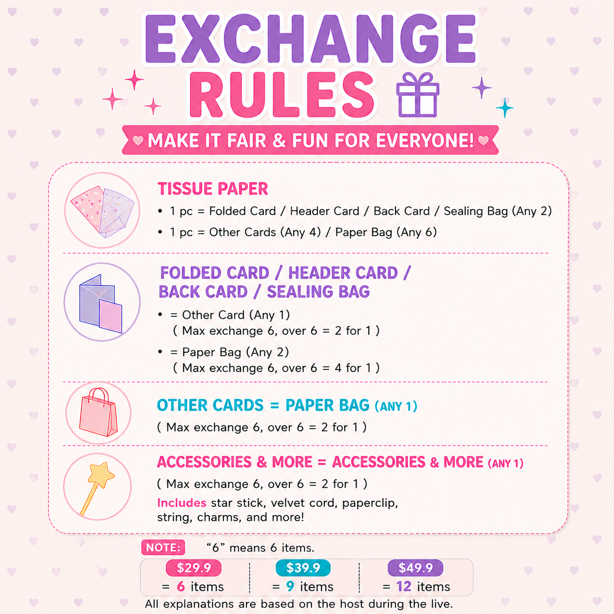 Lunascoops exchange rules and style reference